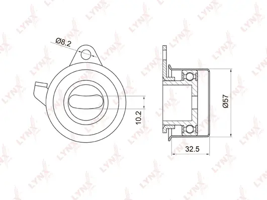 Poulie de tension, courroie crantée LYNXAUTO PB-1032