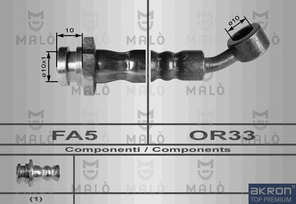 Flexible de frein AKRON-MALÒ 80056