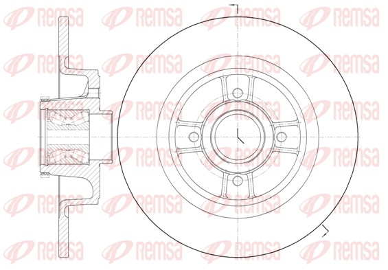 Disque de frein REMSA 6698.20
