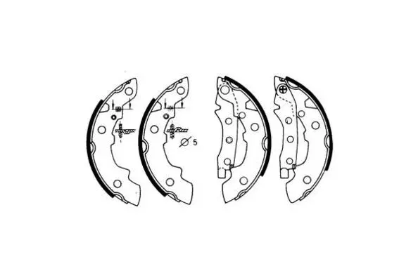 Jeu de mâchoires de frein E.T.F. 09-0119