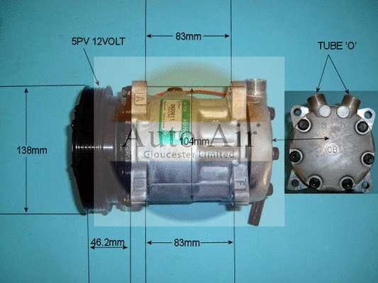 Compresseur, climatisation AUTO AIR GLOUCESTER 14-7837