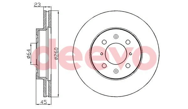 Disque de frein DEEVO BD17940