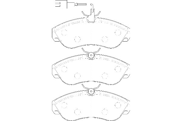 Kit de plaquettes de frein, frein à disque Omnicraft 2135186