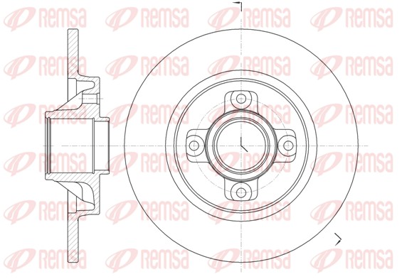 Disque de frein REMSA 61058.00