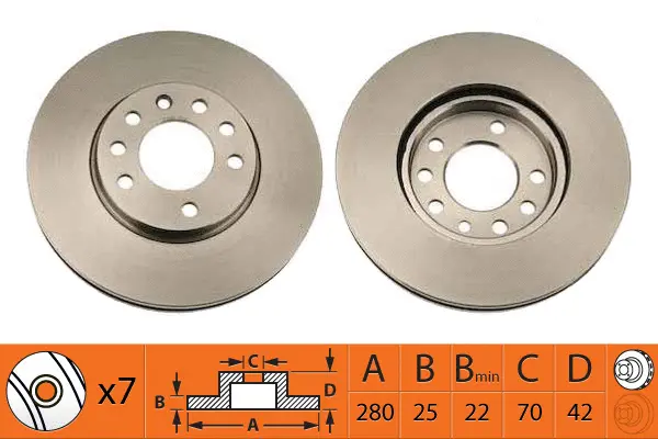 Disque de frein SB BR34110T