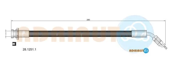 Flexible de frein ADRIAUTO 28.1251.1