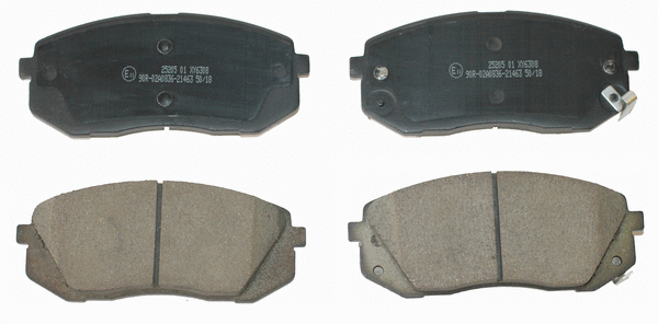 Kit de plaquettes de frein, frein à disque National NP2602