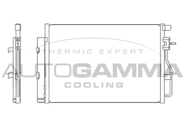 Condenseur, climatisation AUTOGAMMA 105976