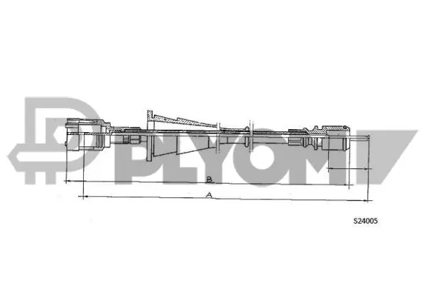 Câble flexible de commande de compteur PLYOM P762334