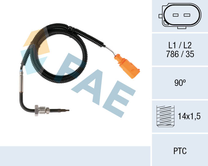Capteur, température des gaz FAE 68079
