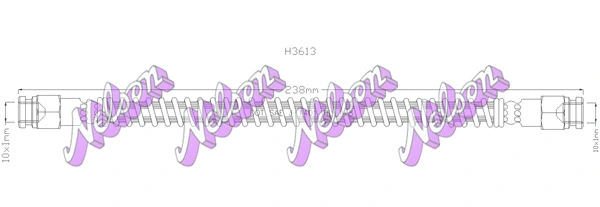 Flexible de frein KAWE H3613