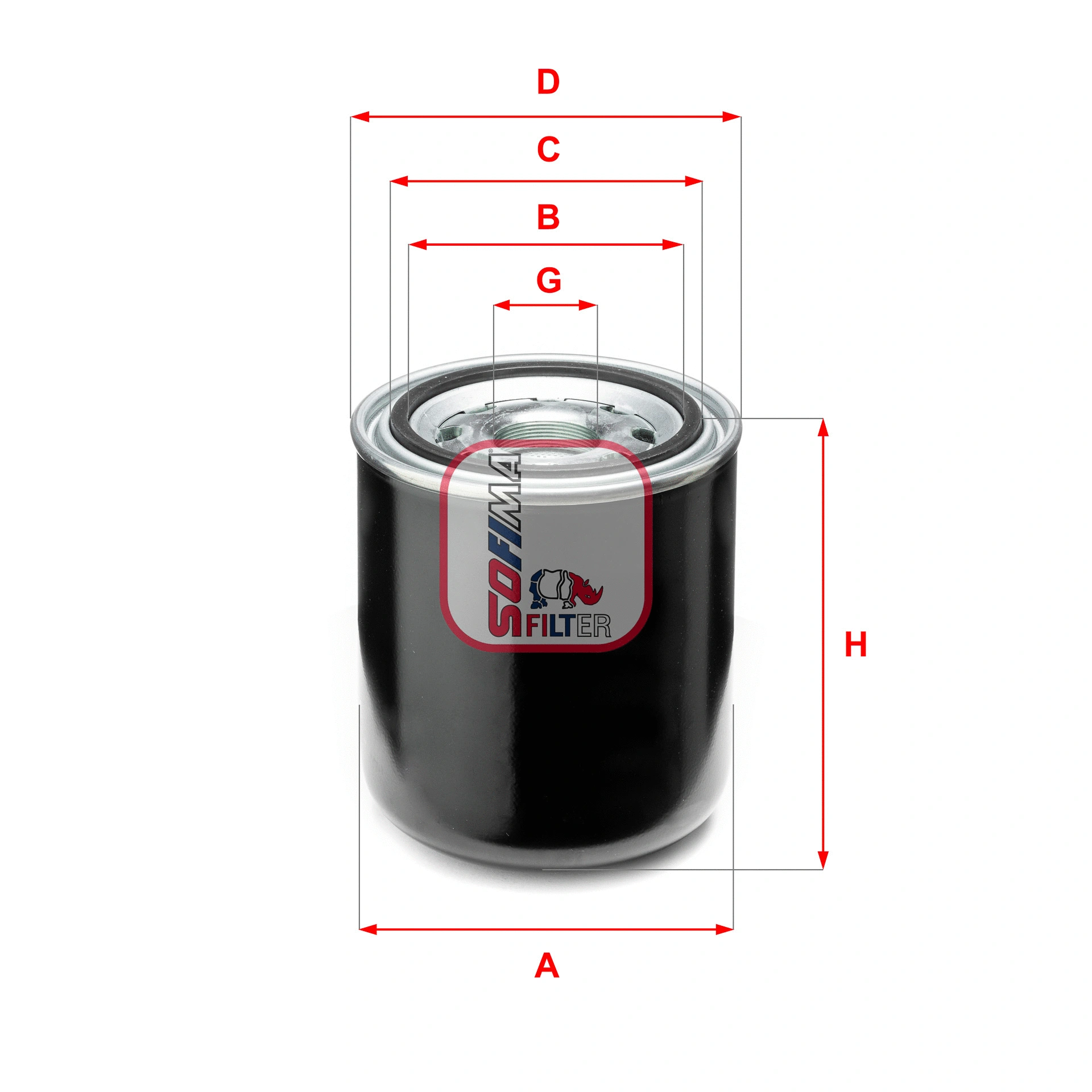 Cartouche de dessicateur, système d'air comprimé SOFIMA S 7A66 A