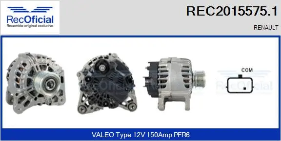 Alternateur RECOFICIAL REC2015575.1
