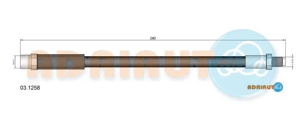 Flexible de frein ADRIAUTO 03.1258