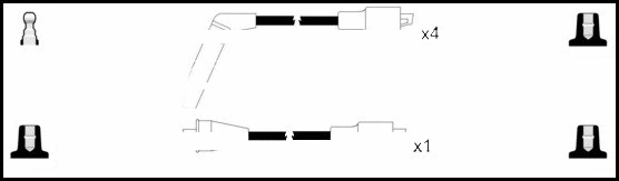 Kit de câbles d'allumage LEMARK HOES1116