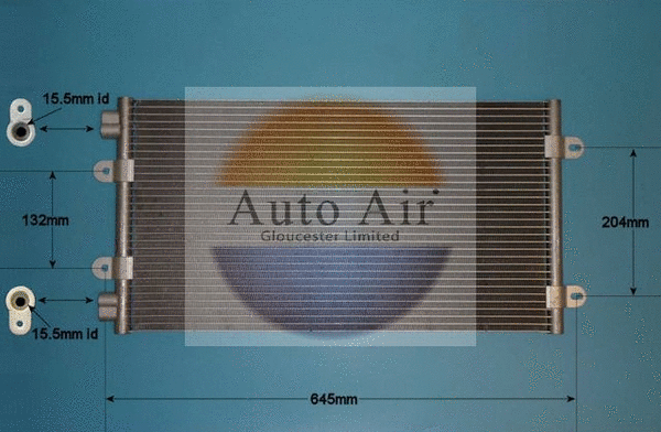 Condenseur, climatisation AUTO AIR GLOUCESTER 16-1120