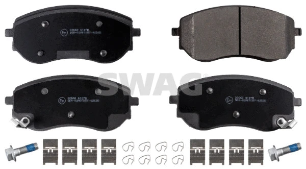 Kit de plaquettes de frein, frein à disque SWAG 33 10 7618