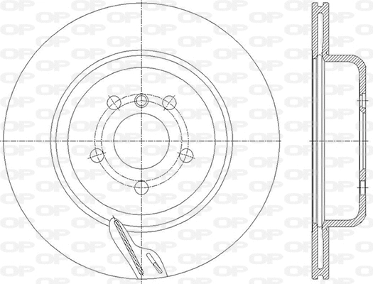 Disque de frein OPEN PARTS BDR2860.20