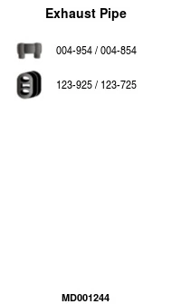 Tuyau d'échappement FA1 MD001244