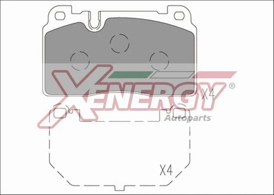 Kit de plaquettes de frein, frein à disque AP XENERGY X41271