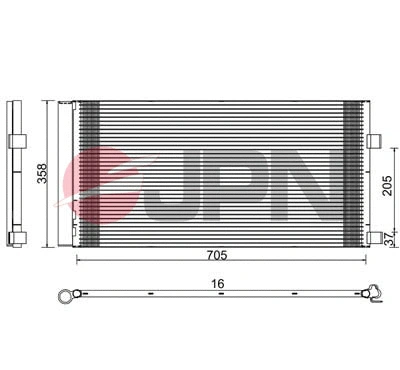 Condenseur, climatisation JPN 60C9126-JPN