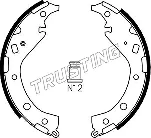 Jeu de mâchoires de frein TRUSTING 115.309