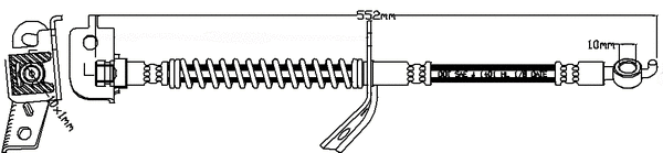 Flexible de frein JURATEK JBH1215L