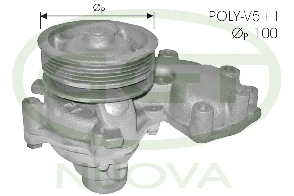 Pompe à eau, refroidissement du moteur GGT PA10647