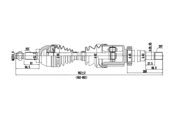 Arbre de transmission DYNAMATRIX DDS218264