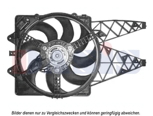 Ventilateur, refroidissement du moteur AKS DASIS 088005N