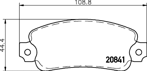 Kit de plaquettes de frein, frein à disque PAGID T9009