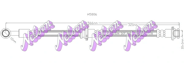 Flexible de frein KAWE H5806