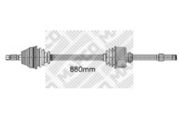Arbre de transmission MAPCO 16342