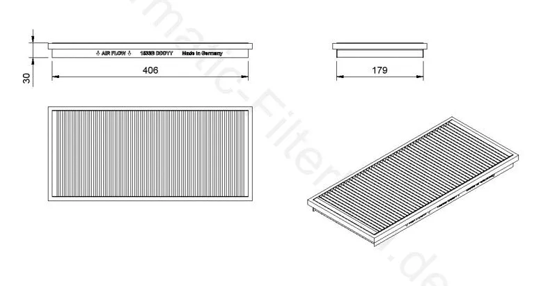 Filtre, air de l'habitacle AIRMATIC Filterbau IF1533B
