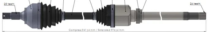 Arbre de transmission SERCORE 221900