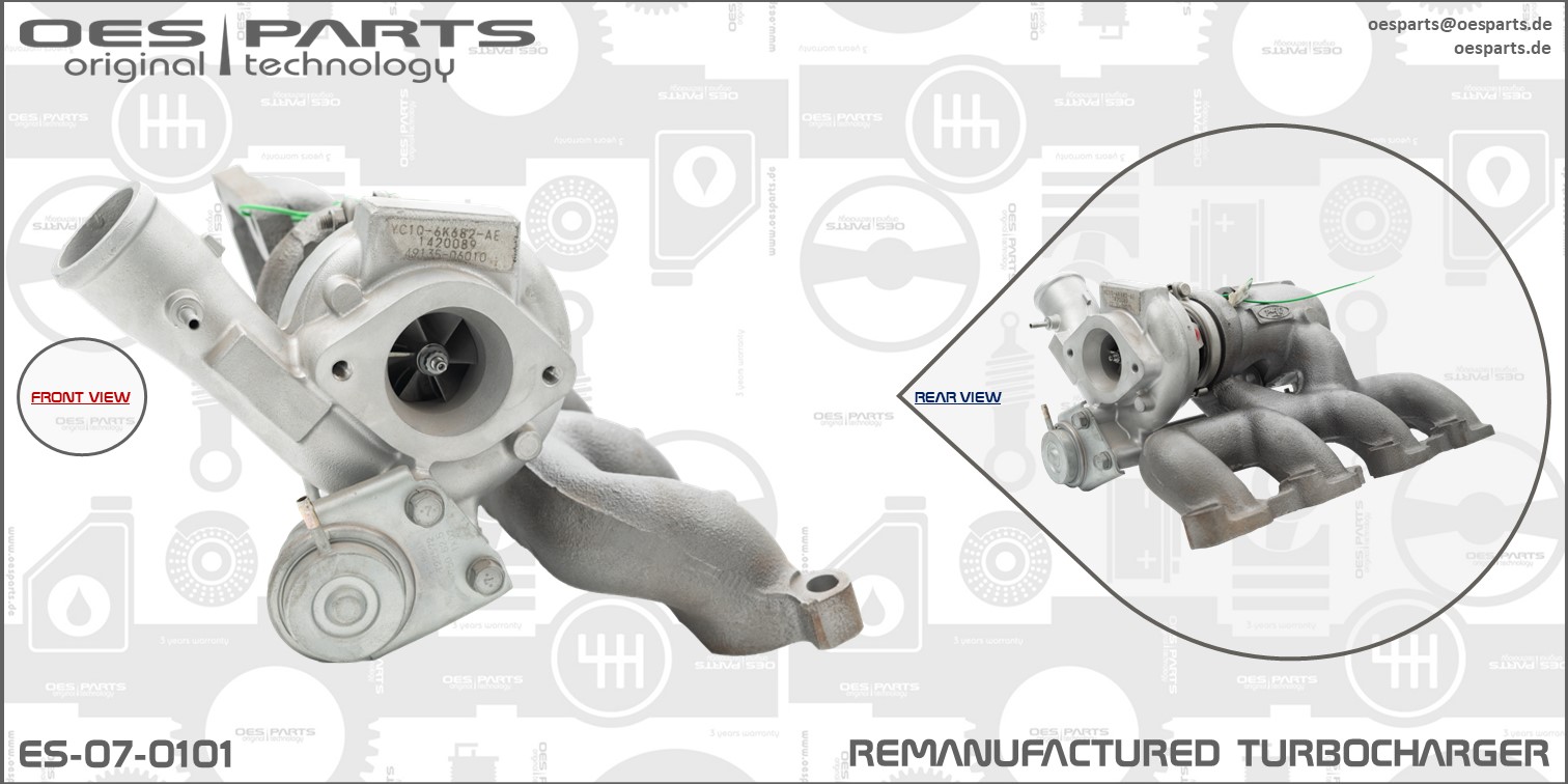 Turbocompresseur, suralimentation OES PARTS ES-07-0101