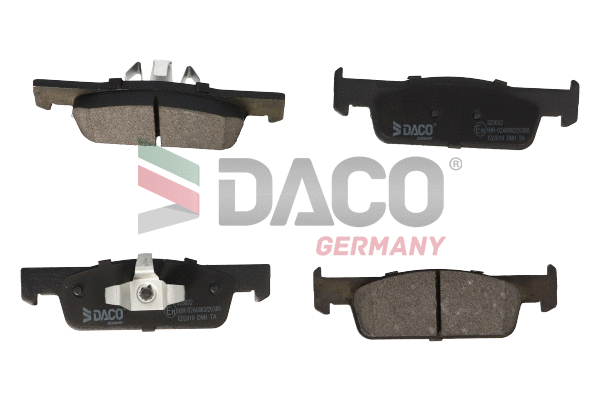 Kit de plaquettes de frein, frein à disque DACO Germany 323032