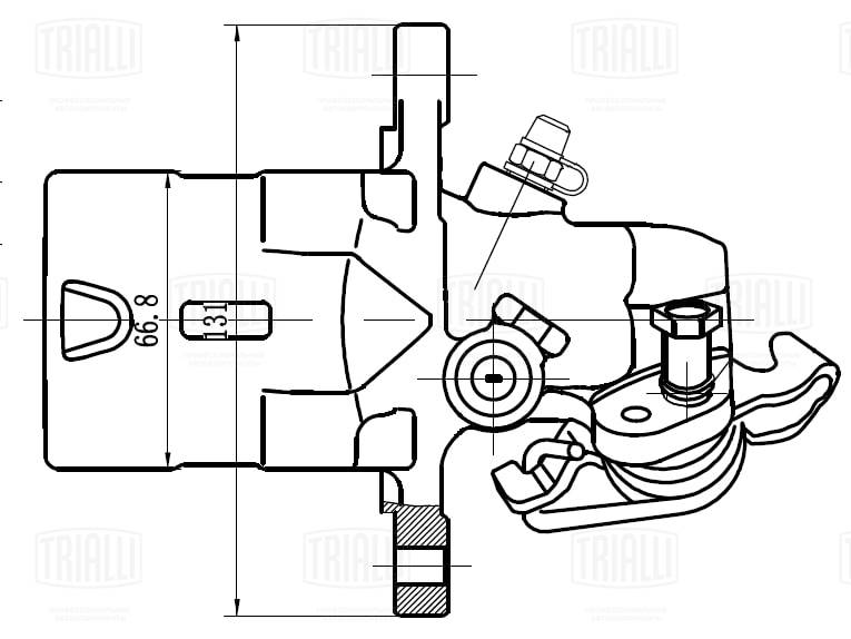 Étrier de frein TRIALLI CF 032108