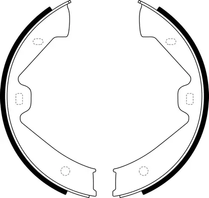 Jeu de mâchoires de frein, frein de stationnement SB BS33003