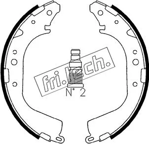 Jeu de mâchoires de frein fri.tech. 1115.268
