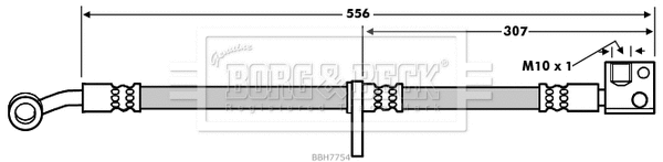 Flexible de frein BORG & BECK BBH7754