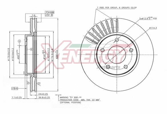 Disque de frein AP XENERGY X602770
