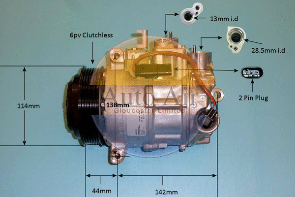 Compresseur, climatisation AUTO AIR GLOUCESTER 14-1767