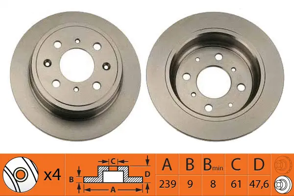 Disque de frein SB BR28104