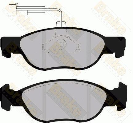 Kit de plaquettes de frein, frein à disque Brake ENGINEERING PA1111