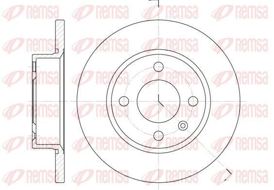 Disque de frein REMSA 6425.00