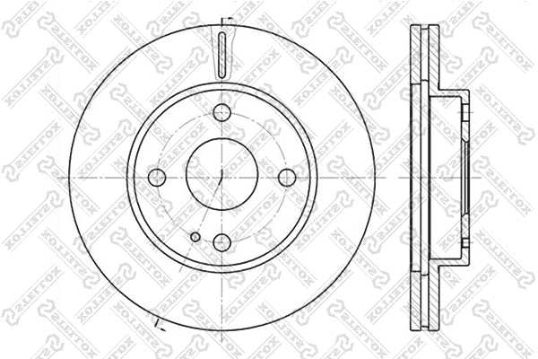 Disque de frein STELLOX 6020-3232V-SX