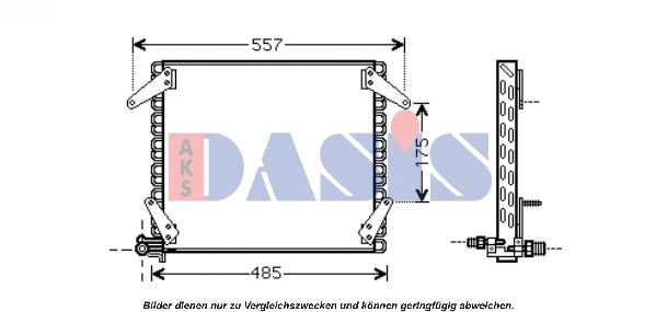 Condenseur, climatisation AKS DASIS 072230N