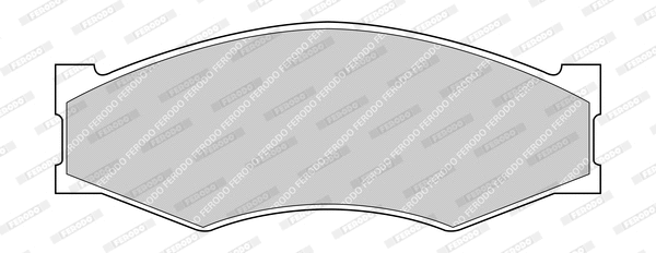 Kit de plaquettes de frein, frein à disque FERODO FDB340-D