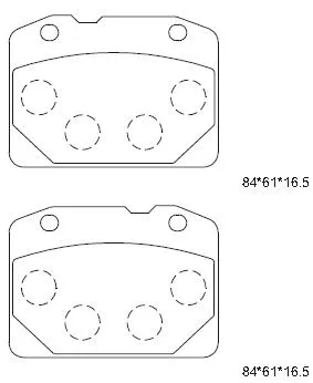 Kit de plaquettes de frein, frein à disque ASIMCO KD8789
